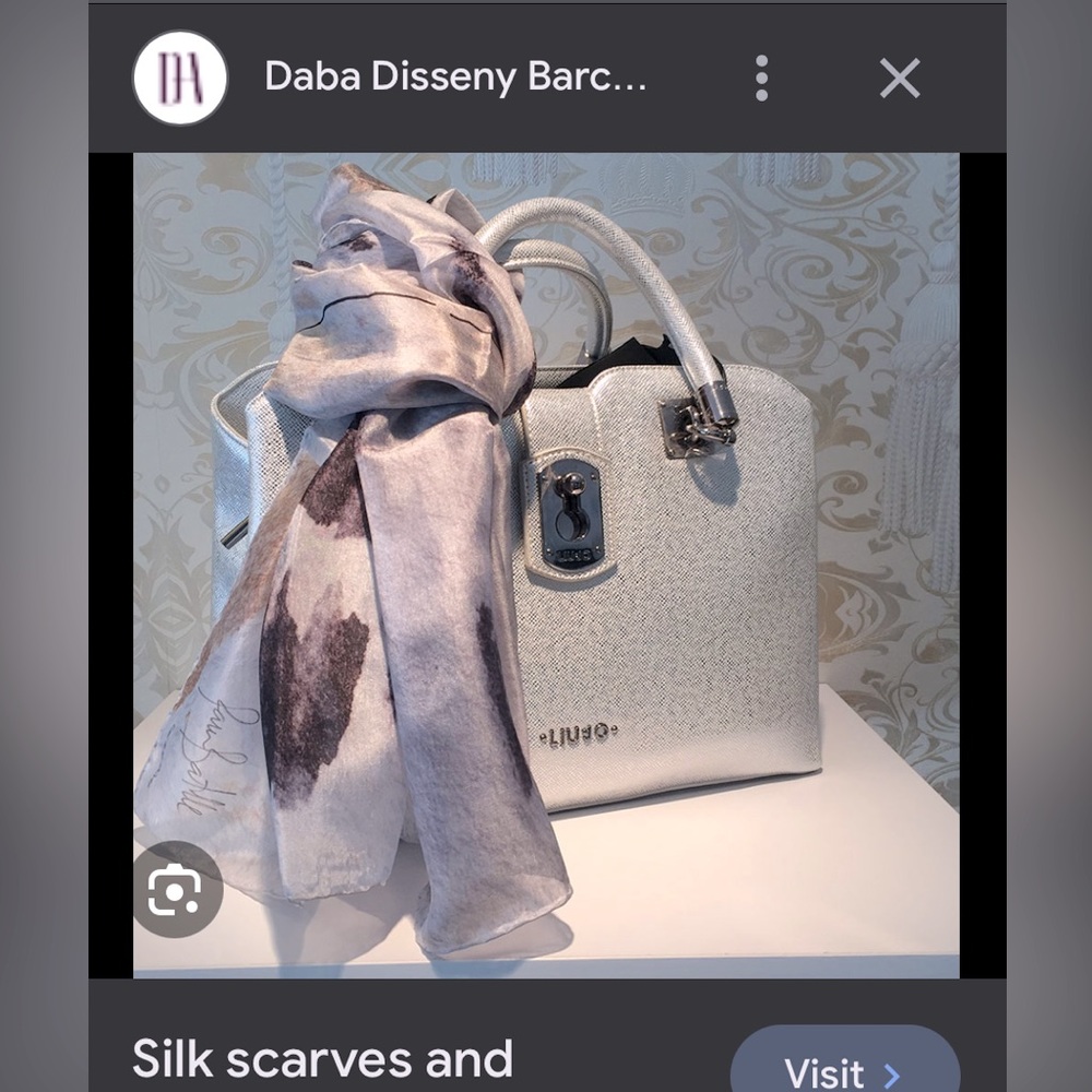 Pau Battle long silk scarf in soft pinks and purples. Like new